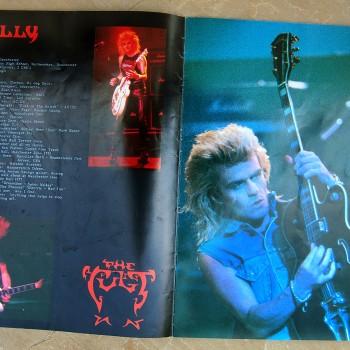 Billy’s pages in The Cult ‘Electric World Tour 87’ Programme